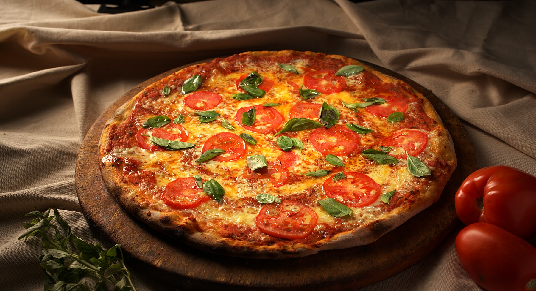 Fresh pizza from Minuteman oven